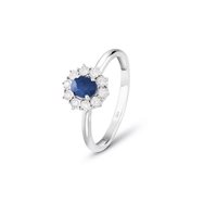 Anello Bliss Donna in Oro bianco Zaffiro 0.35 Ct 20095701 - 20095701
